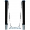 H/D Black 100P Removable Parking Post & Chain Eyelets