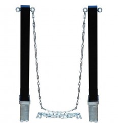 H/D Black 100P Removable Parking Post & Chain Eyelets