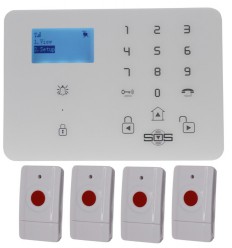 KP9 bells only wireless 100 metre staff panic alarm kit A