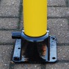 76 mm Diameter Fold Down Post (base front view)
