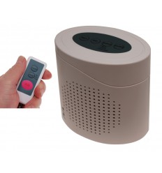 Dog Barking Alarm (A - Power Supply Socket, B - Battery Location).