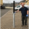 Black TP-200 Telescopic Security Post 