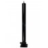 Black 76 mm Diameter Fold Down Parking Post. Integral Lock & Chain Eyelet (001-2970 K/D, 001-2980 K/A)