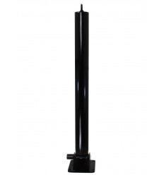 Black 76 mm Diameter Fold Down Parking Post. Integral Lock & Chain Eyelet (001-2970 K/D, 001-2980 K/A)