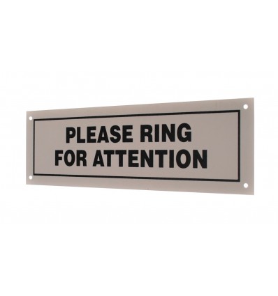 External Please Ring Wall Mounting Sign.