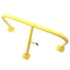 Yellow Fold Down Hoop Barrier & Integral Lock