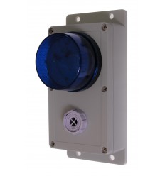 Wired Satellite Alarm Box with Adjustable Siren & Flashing Strobe with 20 metres of Cable