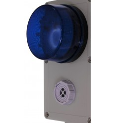 Wired Satellite Siren & Blue Flashing LED Alarm