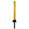 Yellow Fold Down Parking Post with Ground Spigot 
