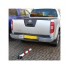 900RW-(76), Fold Down Parking Bollard (laying flat behind a vehicle).