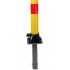 Ground Spigot on the Yellow & Red Fold Down Parking Post with Ground Spigot 