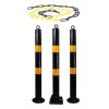 Black & Yellow Parking Post Chain Kit