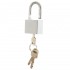 Padlock, for use with a Chain & Parking Post Kit.