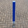 H/D Blue 100P Security Parking Posts & 2 x Ground Bases.