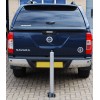 Galvanised 900W-76 Fold Down Parking Post, Integral Lock & Eyelet (001-2600 K/D, 001-2590 K/A).