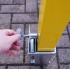H/D Yellow 100P Removable Parking Post & Chain Eyelets with Tool