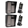 Wireless Gate & Door Intercom with 2 x Handsets & 2 x Caller Stations (UltraCom2 ) Silver & Black Hood s