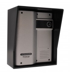Caller Station for the Wireless Gate & Door Intercom (UltraCom2 No Keypad) Silver & Black Hood 