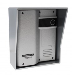 Caller Station for the Wireless Gate & Door Intercom (UltraCom2 No Keypad) Silver & Silver Hood 