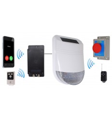 Outdoor Solar Siren Panic Alarm with Battery GSM Dialler (UltraDIAL) 
