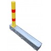 Yellow & Red Fold Away Parking Post