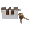 Double Slotted Armoured Steel Shackle Lock (012-1070 K/D, 012-1060 K/A).