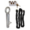 2 metre Long Steel Chain Kit with Spigot Ground Anchor