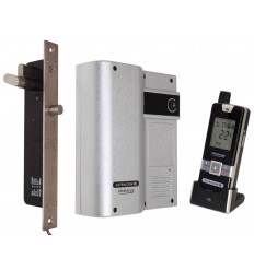 Wireless Door Intercom (UltraCom2) Silver Caller Stn with Electronic Door Lock