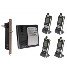 4 x Property 600 metre Wireless UltraCom4 Intercom with Electronic Door Latch