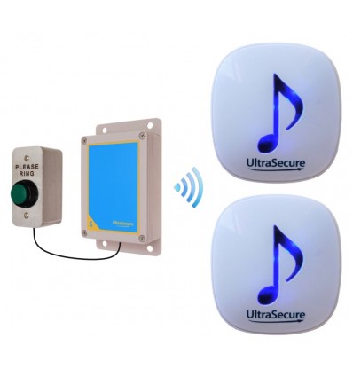 Medium range 600 metre Wireless DA600 Doorbell with 2 x Receivers