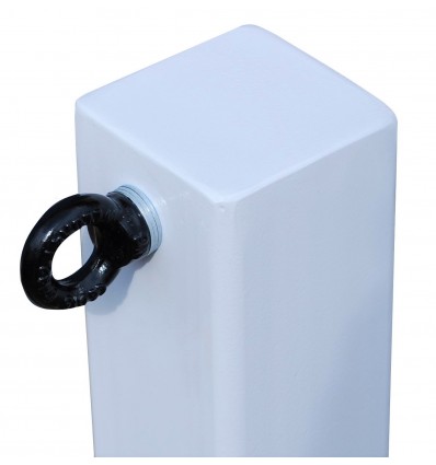 White 100P Removable Security Post & 1 x L/H Chain Eyelet