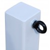 White 100P Removable Security Post & 1 x R/H Chain Eyelet