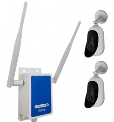 4G Wireless UltraCAM with 2 x Outdoor Battery Wifi Cameras