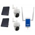 4G Wireless UltraCAM Router with 2 x Reolink Pan & Tilt Argus Solar Wifi Cameras