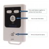 Remote Control for the BT Wireless Door Alarm, Internal & External Solar Siren  