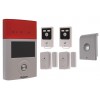 Wireless Battery-Powered Alarm with 2 Door/Window Sensors, Battery-Powered & Solar-Powered Siren (BT Range)
