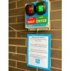 Green & Red Wireless Door Entry Lighting Control System 