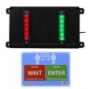 Wireless Door Entry Traffic Lighting Control System With Wall Sign