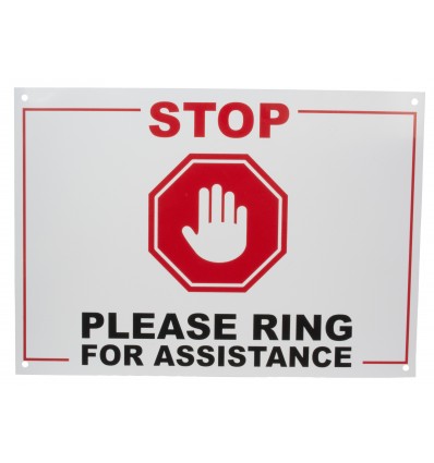 A4 External Alarm Warning Sign