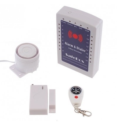KP Mini Wireless GSM Alarm System, with 16 Wireless & 1 Wired Alarm Channel.