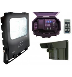 Floodlight Long Range Wireless Driveway PIR Alarm with Outdoor Receiver 