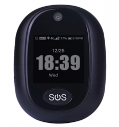 4G GPS Personal SOS Panic Alarm Pendant And Tracker (black colour)