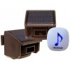 DA600 Wireless Garden & Driveway Alarm & 2 x Brown PIR's