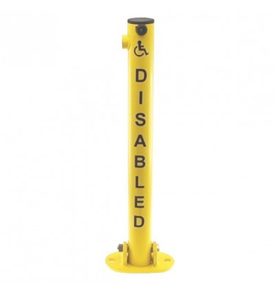 610Y Fold Down 'Disabled Label' Parking Post