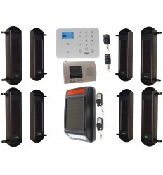 Complete 1B Wireless Perimeter Alarm with 3G GSM Auto-Dialler & Solar Siren