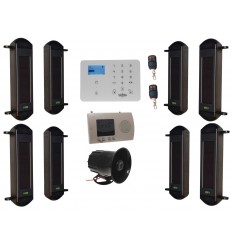 Complete 1B Wireless GSM Perimeter Alarm with Siren