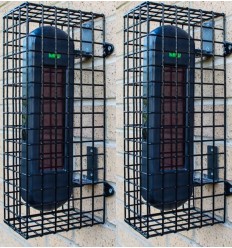 1B Solar Powered Detector Beams in Protective Wire Cage