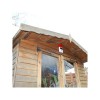 Solar Charged Wireless Siren for the BT Shed & Garage Alarm System (mounted on a shed wall).
