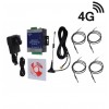 4 channel 4G KP GSM Temperature, Humidity & Power Status Monitor with 4 x 1 metre Probe Extension