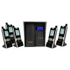 UltraCOM3 - Five Apartment Wireless Intercom - Battery or DC - Black Caller Station & Silver Hood